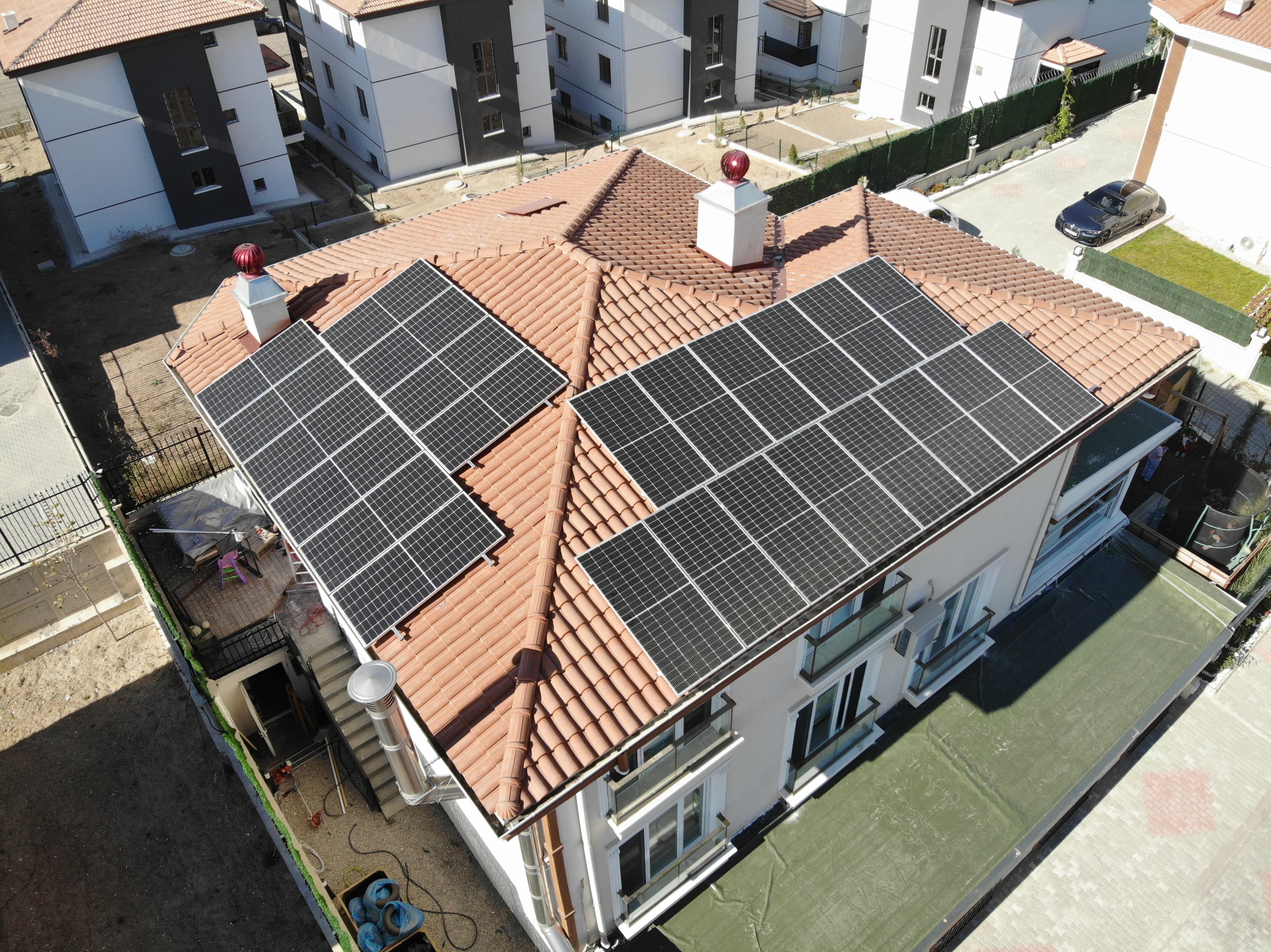 Ankara Bağlıca 10 kW On-Grid Villa GES Projesi